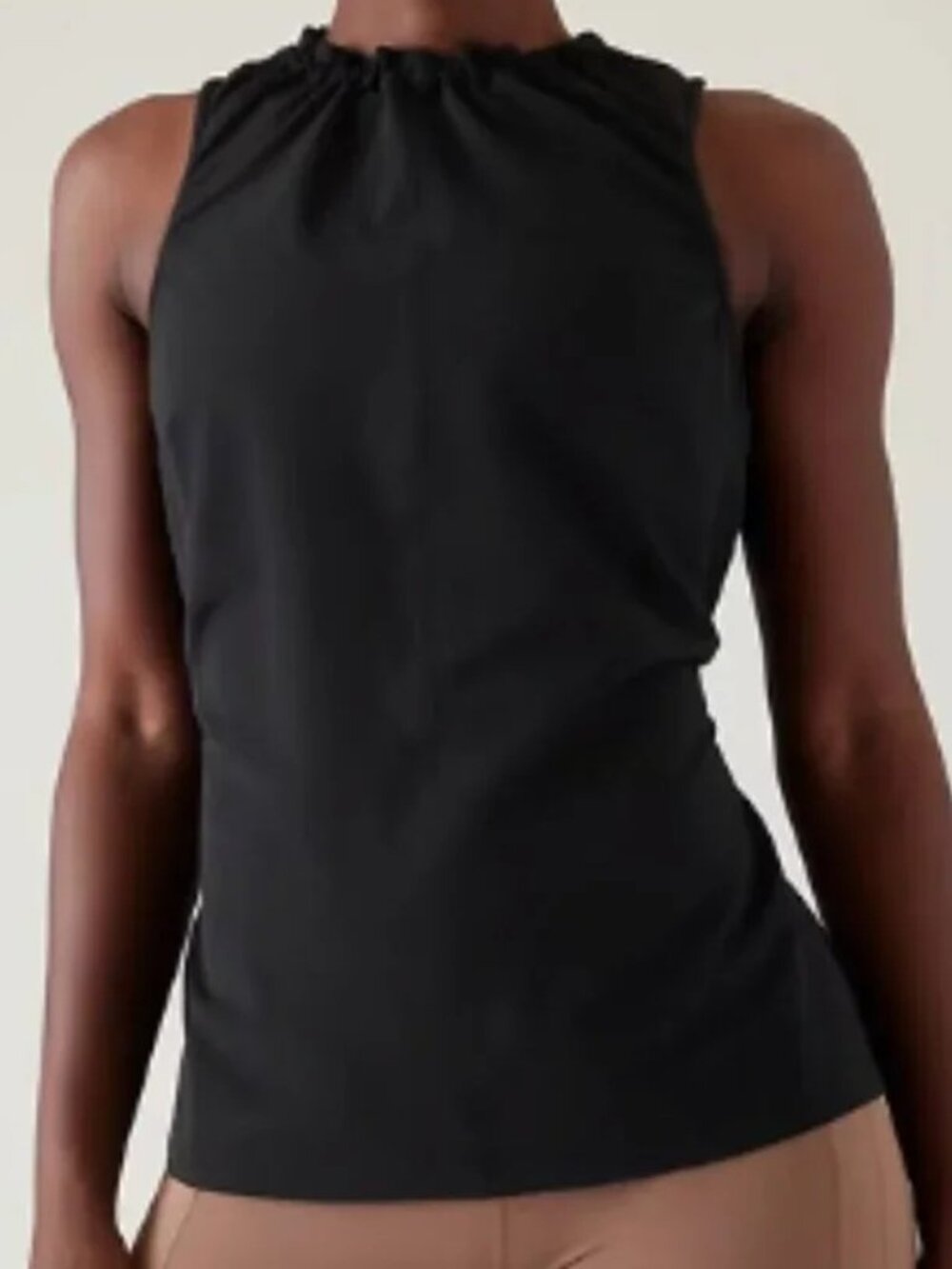 Athleta Boundless black sleeveless tank top shirt Medium luxury style pullover